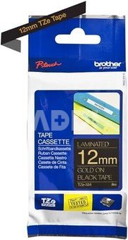 Brother labelling tape TZE-334 black/gold 12 mm