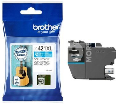 Brother LC421XLC Ink Cartridge, Cyan | Brother