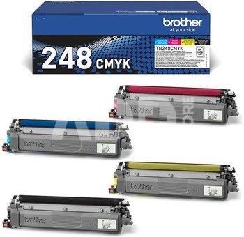 Brother TN248VAL Toner Cartridge, Value pack with all 4 toners