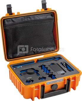 BW OUTDOOR CASE TYPE 1000 FOR GOPRO MAX MESH-BAG IN THE LID, ORANGE