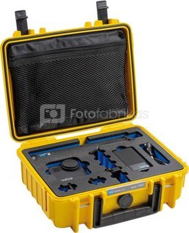 BW OUTDOOR CASE TYPE 1000 FOR GOPRO MAX MESH-BAG IN THE LID, YELLOW