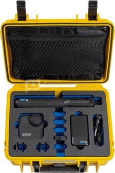 BW OUTDOOR CASE TYPE 1000 FOR GOPRO MAX MESH-BAG IN THE LID, YELLOW