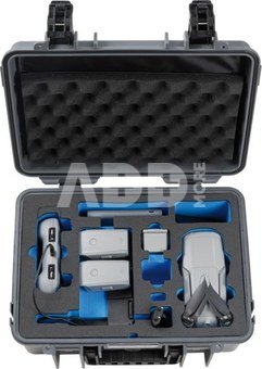 BW OUTDOOR CASES TYPE 4000 FOR DJI MAVIC AIR 2 FLY MORE COMBO (CHARGE-IN-CASE) DARK GREY