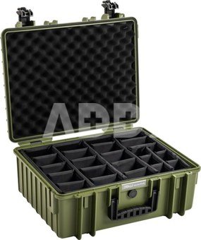 BW OUTDOOR CASES TYPE 6000 / BRONZE GREEN (DIVIDER SYSTEM)