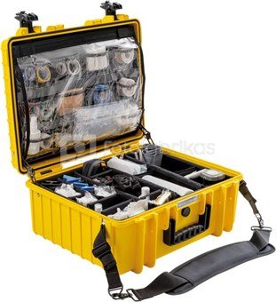 BW OUTDOOR CASES TYPE 6000 WITH MEDICAL EMERGENCY KIT, YELLOW