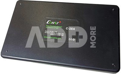 C-2E6 dual channel charger for LP-E6 battery