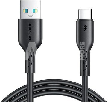Cable Flash Charge USB to USB-C Joyroom SA26-AC3 / 3A / 1m (black)