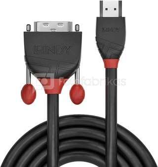 CABLE HDMI-DVI 1M/BLACK 36271 LINDY