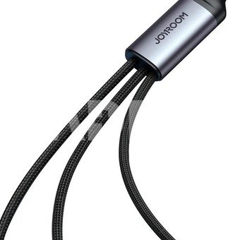Cable Speedy USB Joyroom SA21-1T3, 3 in 1/ 100W/Cable 1.2m (black)