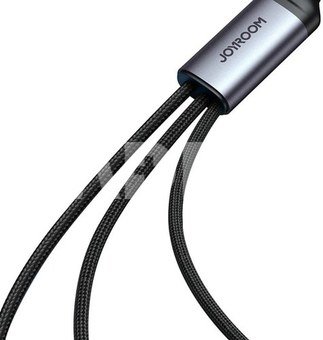 Cable Speedy USB Joyroom SA21-1T3, 3 in 1/ 30W/Cable 1.2m (black)