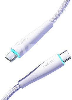 Cable USB-C to USB-C Toocki TXCTT1- BMH01-P, 1m, PD, FC 100W (purple)