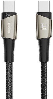 Cable USB-C to USB-C Toocki TXCTT14- LG01-W2, 2m, 140W (pearl nickel)