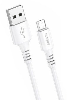 Cable USB to Micro USB Foneng, X85 3A Quick Charge, 1m (white)