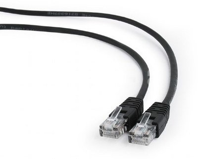 Cablexpert Patch cord 7.5 m, Black, Cat5e, 5 UTP