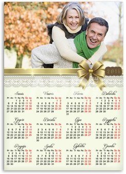 Kalender "Golden Ribbon" A4