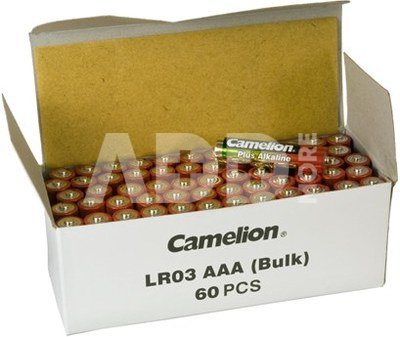 Camelion Plus Alkaline AAA (LR03), 60-pcs box, Bulk