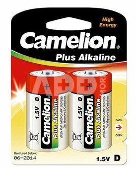 Camelion Plus Alkaline D size (LR20), 2-pack 1-pack maitinimo elementai