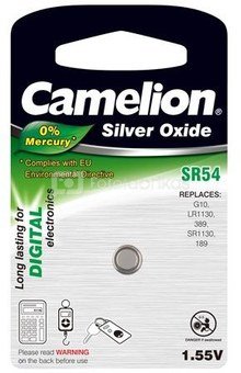 Camelion SR54/G10/389, Silver Oxide Cells, 1 pc(s)