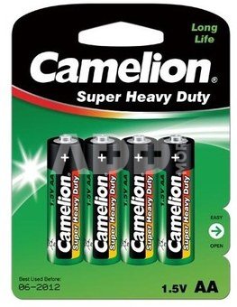 Camelion Super Heavy Duty AA (R06), Green, 4 pcs