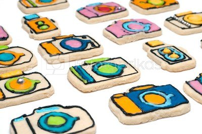 Camera cookie cutters formelės