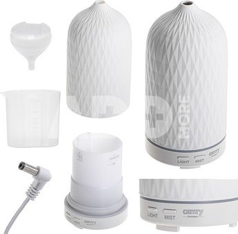 Camry Ultrasonic aroma diffuser 3in1 CR 7970 Ultrasonic, Suitable for rooms up to 25 m², White
