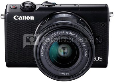 Canon EOS M100 Kit schwarz + EF-M 15-45