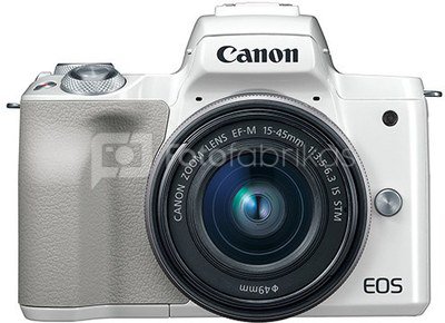 Canon EOS M50 Kit white + EF-M 15-45