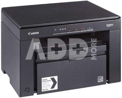 Canon i-SENSYS MF3010 Mono Laser Printer / Print, Copy, Scan / Print: 600 x 400 dpi / 18 ppm/cpm / 64MB / 150-sheet input / USB 2.0