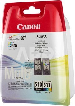 Canon PG-510/CL-511 Colour and Black Ink Cartridges - MultiPack Canon