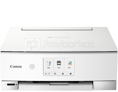 Canon PIXMA TS8351 EUR 3775C026 Colour, Inkjet, Multifunctional Printer, A4, Wi-Fi, White