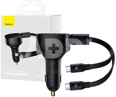 Car Charger Baseus Enjoyment with cable USB-C, 33W (Black)