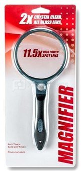 Carson Handheld Magnifier with Rubber Grip 2x130mm