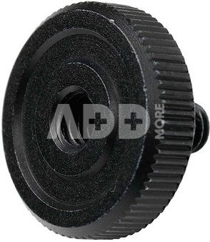 Caruba adapter screw 1/4"M 1/4"F with metal grip black
