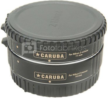 Caruba Extension Tube set Nikon Chroom (type II) Z Mount (voor Nikon Z mount camera's)