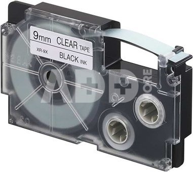 Casio XR-9 X 9 mm black on clear