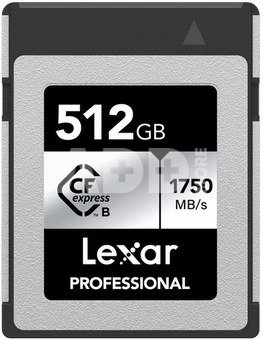 LEXAR CFEXPRESS PRO SILVER SERIE R1750/W1300 512GB DEMO (PAŽEISTA PAKUOTĖ)