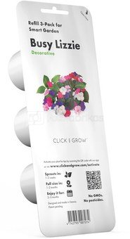 Click & Grow Smart Garden refill Busy Lizzie 3pcs