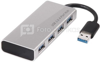 CLUB 3D USB 3.0 4-Port Hub with Power Ad