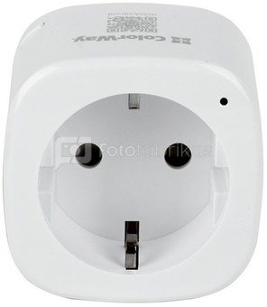 ColorWay Wi-Fi Smart Socket Schedule, Timer, Energy monitoring, White, 220 V, 3680 W