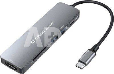 Conceptronic DONN11G 6-in-1 USB-C Adapter