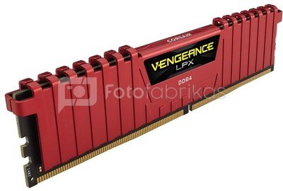 Corsair DDR4 Vengeance LPX 16GB/3200(2*8GB) CL16-18-18-36 RED 1,35V XMP 2.0