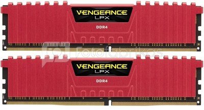 Corsair DDR4 Vengeance LPX 16GB/3200(2*8GB) CL16-18-18-36 RED 1,35V XMP 2.0