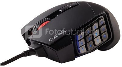 Corsair SCIMITAR RGB ELITE Wired, 18000 DPI, Black
