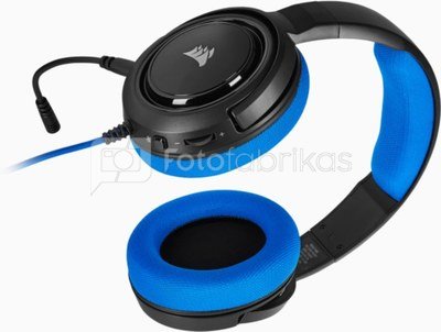 Corsair Stereo Gaming Headset HS35 Built-in microphone, Blue, Over-Ear