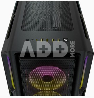 Corsair Tempered Glass Smart Case iCUE 5000T RGB Side window, Black, Mid-Tower, Power supply included No