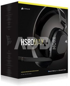 CORSAIR HS80 MAX Gaming Headset, Wireless, Steel Gray