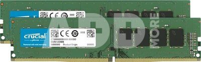Crucial 8GB Kit DDR4 2400 MT/s 4GBx2 DIMM 288pin SR x8 unbuffer