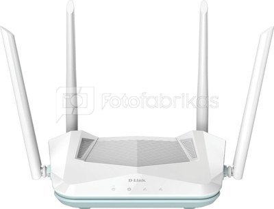 D-Link AX1500 Smart Router R15  802.11ax, 1200+300 Mbit/s, 10/100/1000 Mbit/s, Ethernet LAN (RJ-45) ports 3, Mesh Support Yes, MU-MiMO Yes, Antenna type 4xExternal