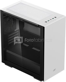 Deepcool MACUBE 110 WH White, ATX, 4, USB3.0x2; Audiox1, ABS+SPCC+Tempered Glass, 1×120mm DC fan