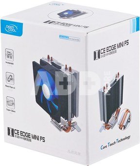 Deepcool "Ice Edge Mini FS" universal cooler, 2 heatpipes, Intel Socket LGA1156 /1155/ 775 and AMD Socket FM1/AM3+/AM3/AM2+/AM2/940/939/754